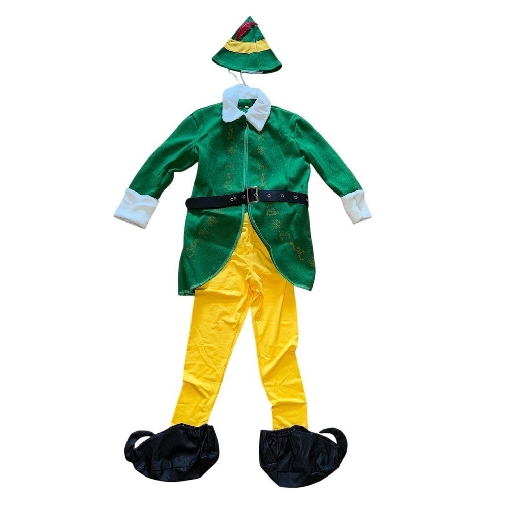 Buddy the elf kids Halloween costume Christmas cosplay S 4/5 six piece set - Picture 2 of 8